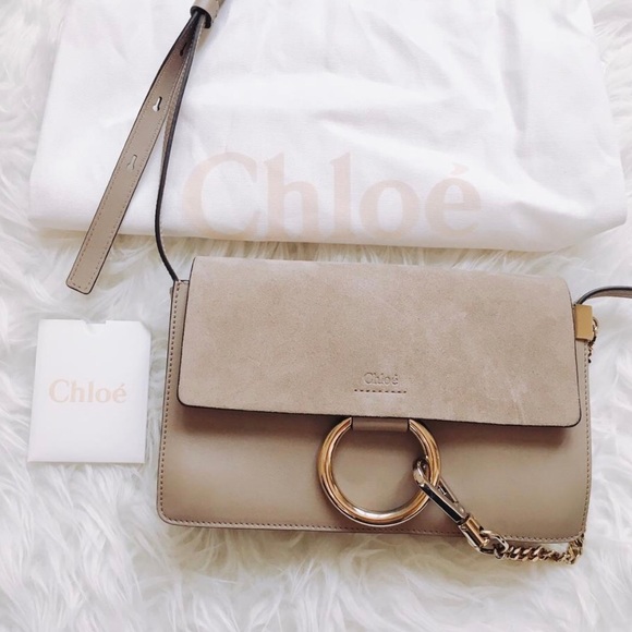 Chloe Handbags - Chloe Faye Gray Cross body Bag